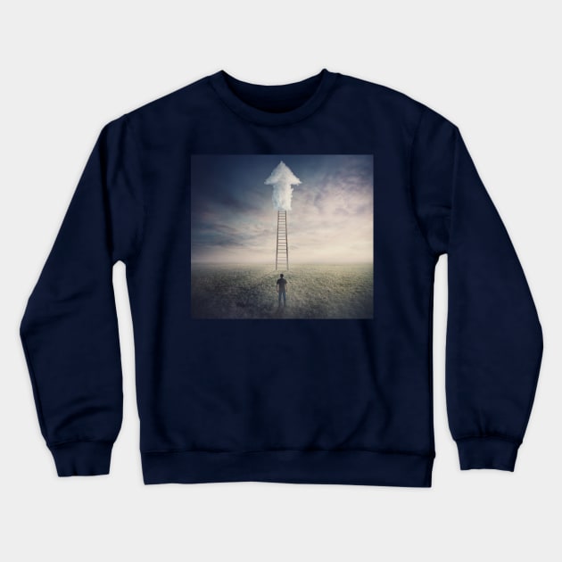 ladder to clouds Crewneck Sweatshirt by 1STunningArt